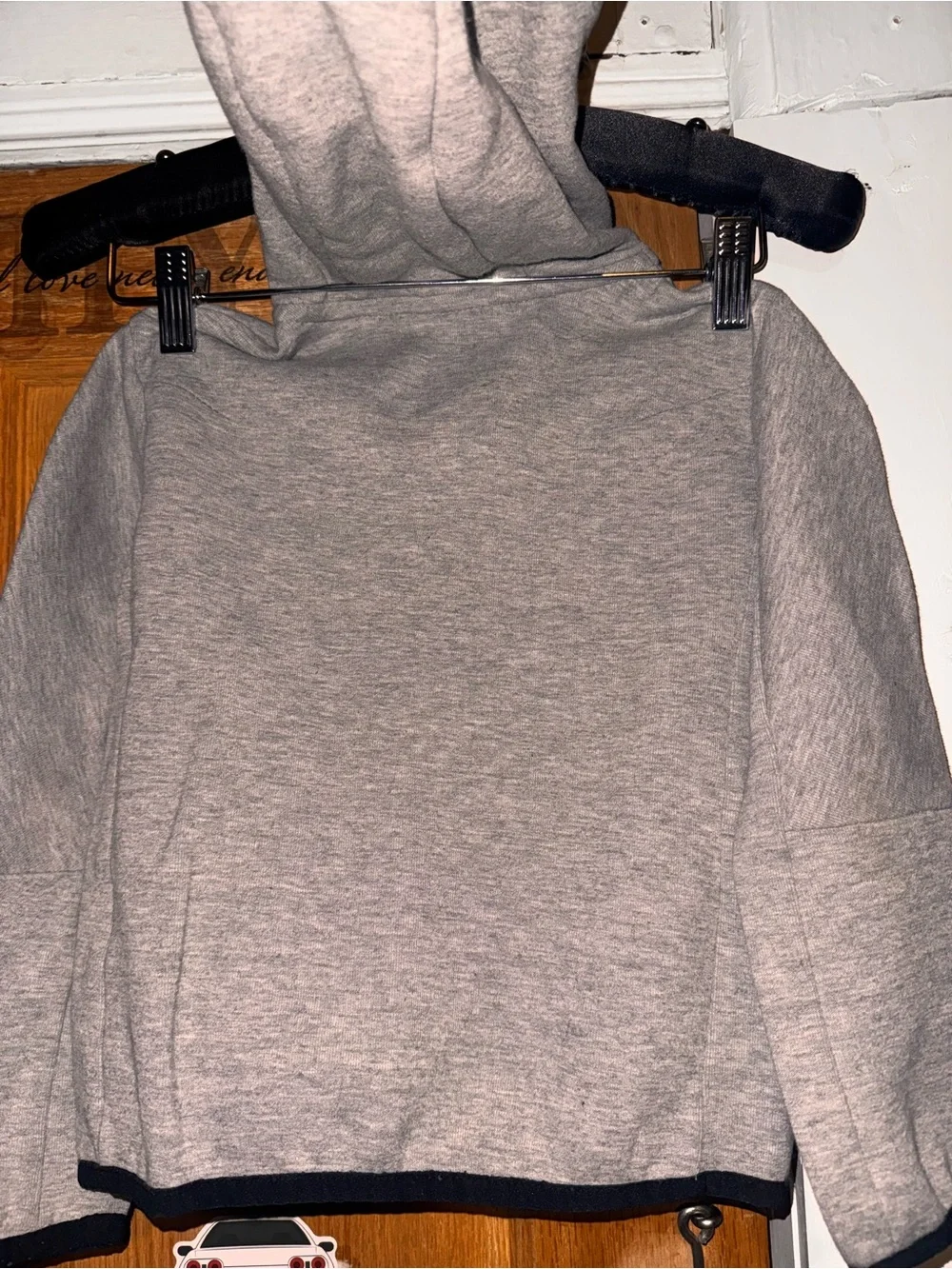 Nike Grey Kids Lightweight Full-Zip Jacket with Black Accents